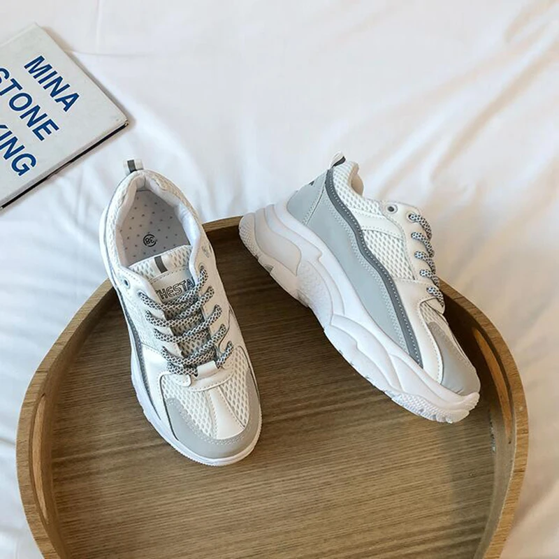 Светоотражающие кроссовки женская модная обувь для бега повседневные беговые