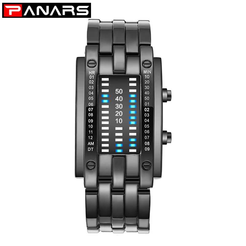 PANARS Binary светящиеся часы модные креативные Мужские Женские парные Размер