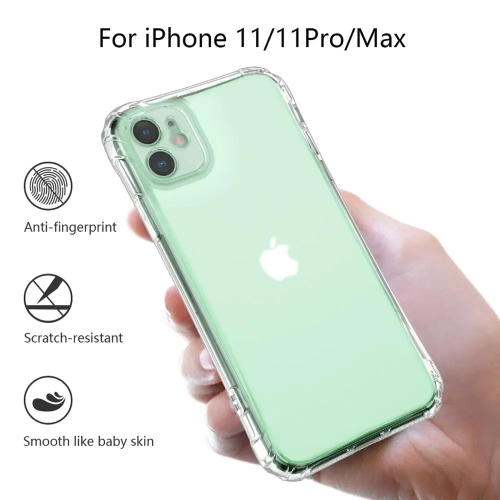 Прозрачный чехол-подушка безопасности для Apple iPhone 11 Pro Max TPU Силиконовый