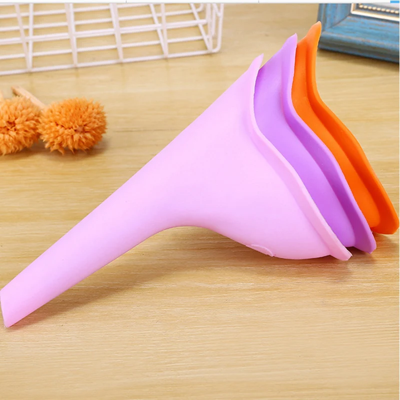 Portable Woman Travel Female Toilet Can Wee Urinal Director Funnel Tube Silicone Urination Device Stand Up& Pee C1025 b
