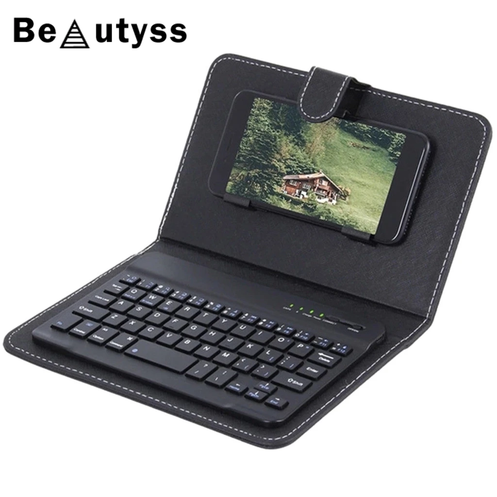 Мини Беспроводная Bluetooth клавиатура настольный ноутбук телефон клавиатуры