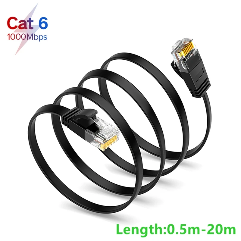 0 5 м 1 2 3 10 15 м/20 кабель CAT6 квартира UTP Ethernet сетевой RJ45 патч LAN маршрутизатор