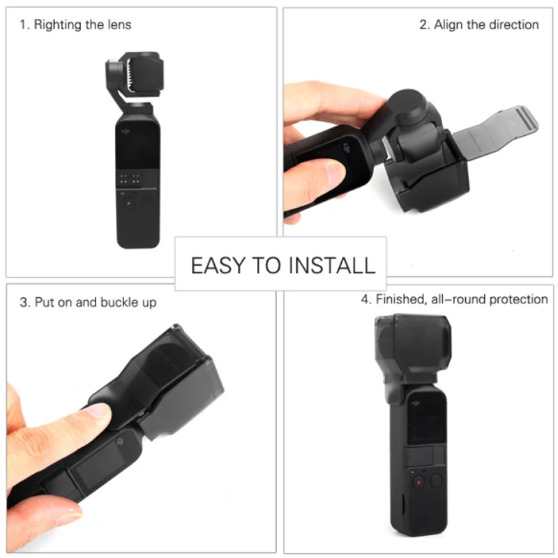 Защитный чехол для DJI OSMO POCKET Gimbal защита экрана камеры Osmo Pocket Lens Cap Cover All surround