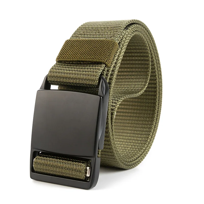 

Canvas Metal Buckle Tactical Belt Zinc Alloy Belt With Magnetic Buckle Military Waist New Design Strap Sports Training Outdoor