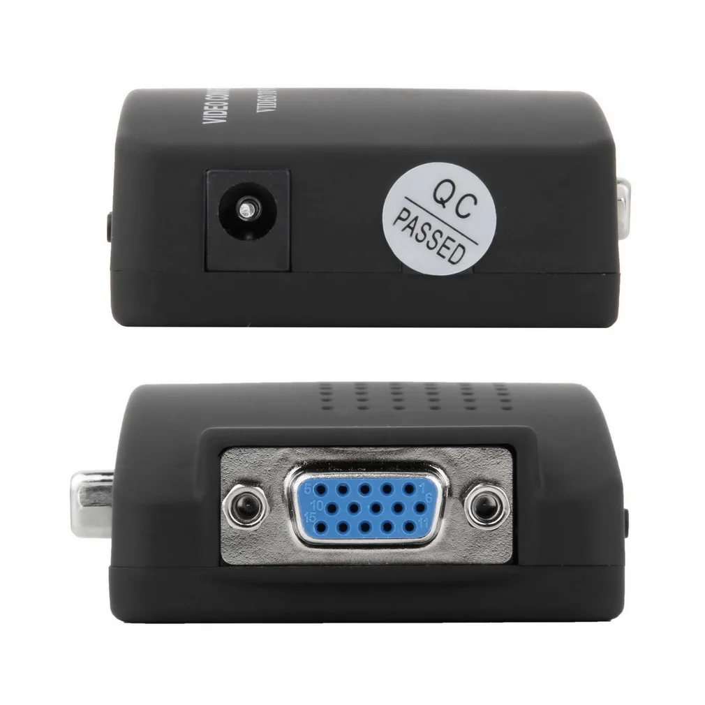 В наличии! ПК ноутбук композитный видео AV S-Video RCA на VGA ТВ конвертер адаптер