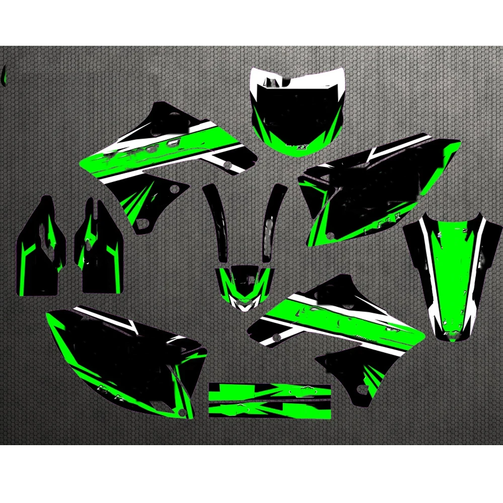 

GRAPHICS & BACKGROUNDS DECALS STICKERS Kits for Kawasaki KX250F KXF250 2009 2010 2011 2012 KX450F KXF450 09-12