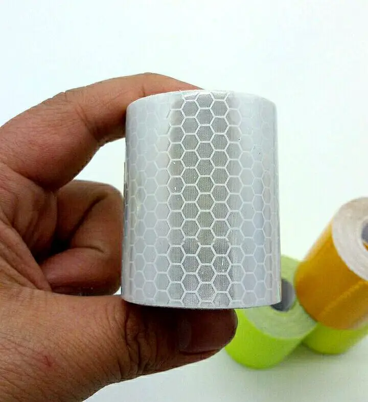

5cmx3m Cinta Reflectante Reflective fabric Reflector Tape Reflex tape Adhesiva Auto Car Film Crystal Honeycomb 30 mm