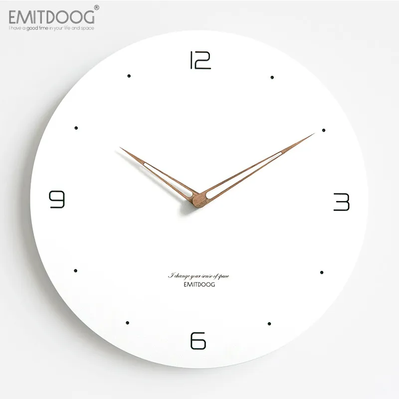 Современные Простые настенные часы для гостиной дома бесшумные белые Orologio Casa