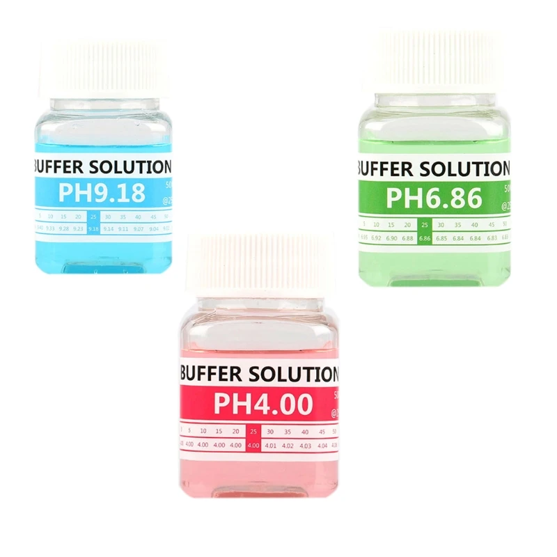 

High Accuracy Calibration Buffer Liquid Compatible with PH4.00/6.86/9.18 Solution 50 Ml Each Bottle Practical