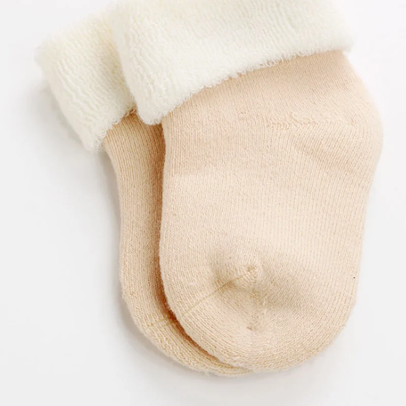 Новинка 2020 осенние и зимние толстые детские носки для новорожденных теплые