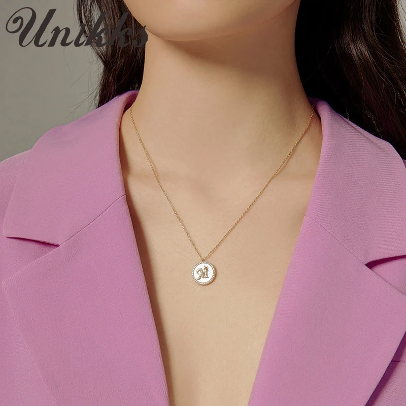 

Light luxury letter necklace female 925 sterling silver niche design sense clavicle chain for girlfriends couple birthday gifts