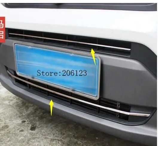 2 шт./компл. для Suzuki Vitara 2016 2017 2018 передняя решетка яркая отделка из нержавеющей