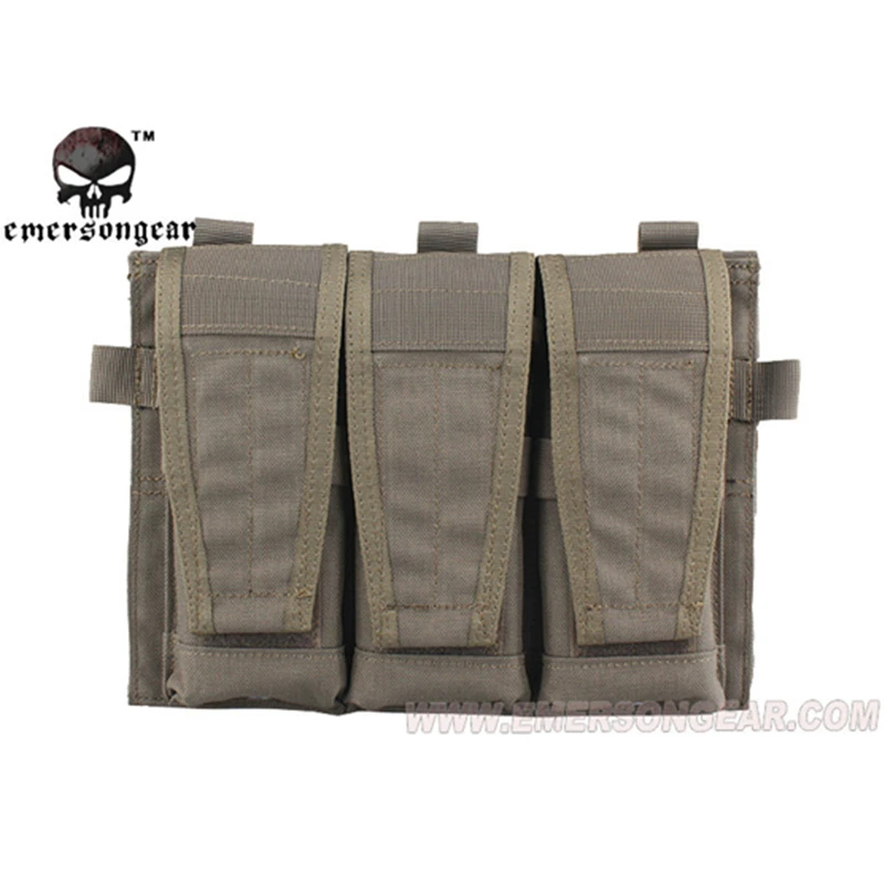 FG Тактический тройной чехол emersongear для AVS со съемным клапаном M4 M16 AR15 5,56. 223 тактические Чехлы MOLLE Чехлы для страйкбола - Цвет: FG