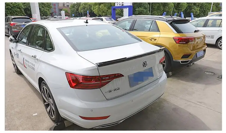 Для Volkswagen Jetta Спойлер 2019-2020 Sagitar V спойлер высокого качества из ABS-пластика заднее крыло автомобиля, основа цвета.