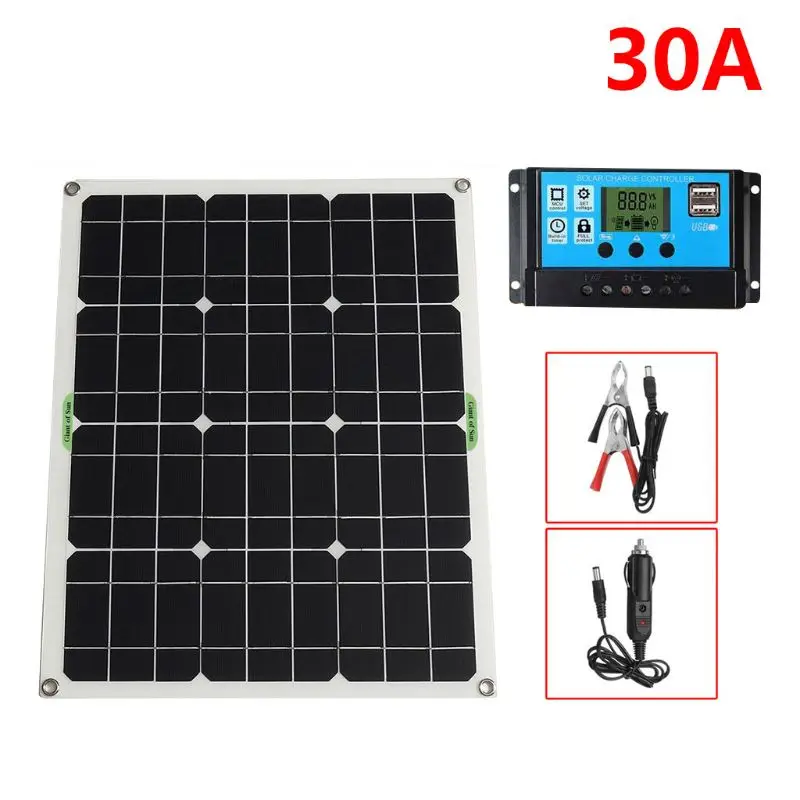 

50W Portable Solar Outdoor Power Generation Board Waterproof Solar Panel
