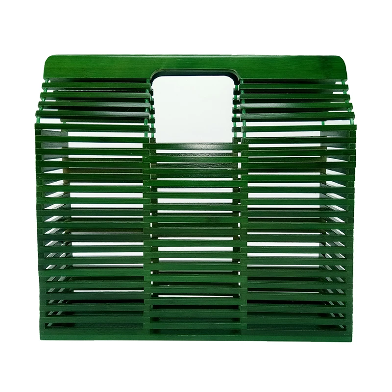 Женская сумочка Бамбуковая сумка ручная работа модная квадратная Летняя Пляжная