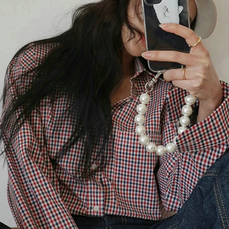 

2022 INS New Temperament Imitation Pearl Beaded Mobile Phone Chain for Women Girls Bag Phone Lanyard Accessories Gifts