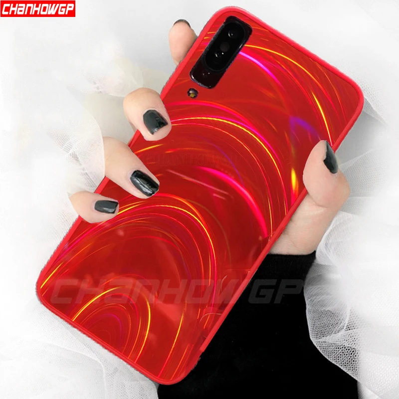 Роскошный чехол с зеркальной поверхностью для телефона Samsung Galaxy S8 S9 S10 A70 A50 A30 A10 A6 A7