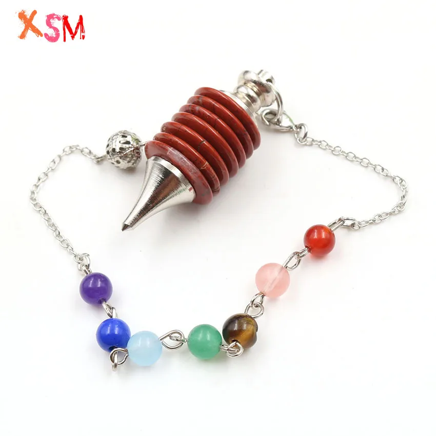 XSM 7 Чакра рейки маятники натуральный слой камни аметисты рок кристалл духовный