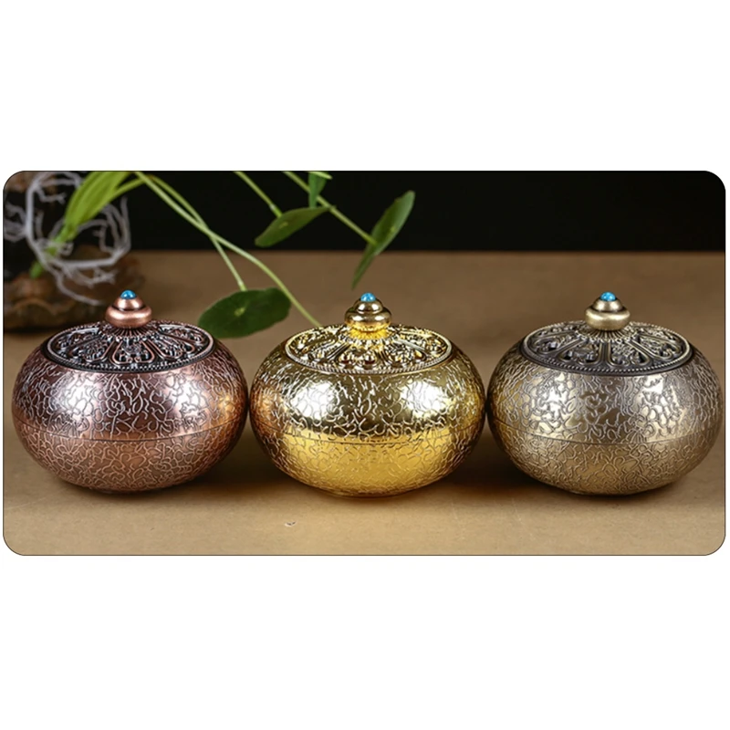 

Incense Holder,Alloy Retro Incense Burners,Coil Sandalwood Censer Metal Crafts,Cone Incense Base,Zen Decor