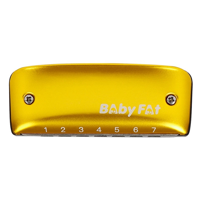 

2Set Blues Harmonica 7 Holes G-Key Beginner Diatonic Harmonica for Kids with Lanyard, Yellow & Red