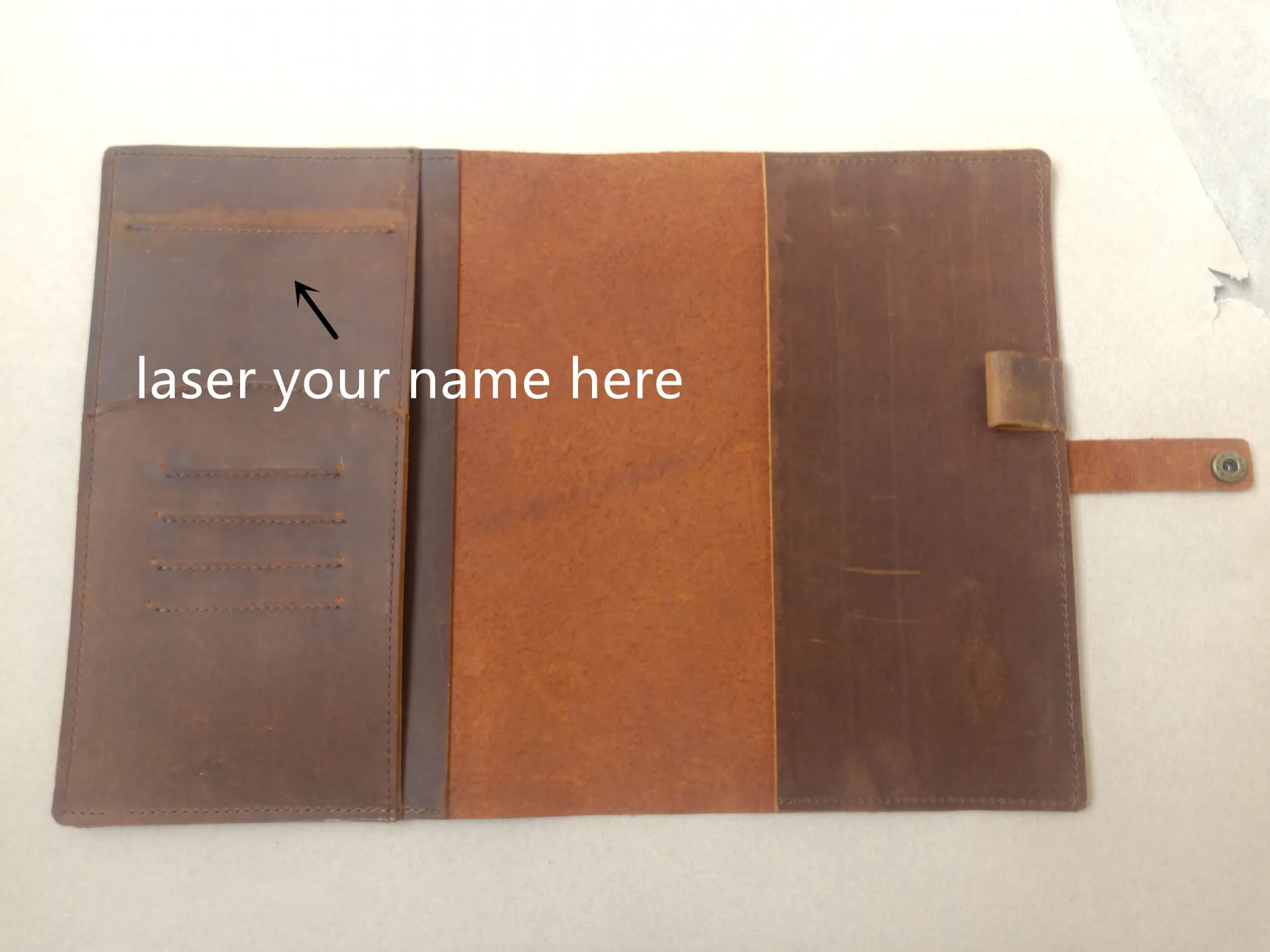 

genuine leather A5 notebook cover 2021 vintage leather planner cover multi-function journal and agenda cover