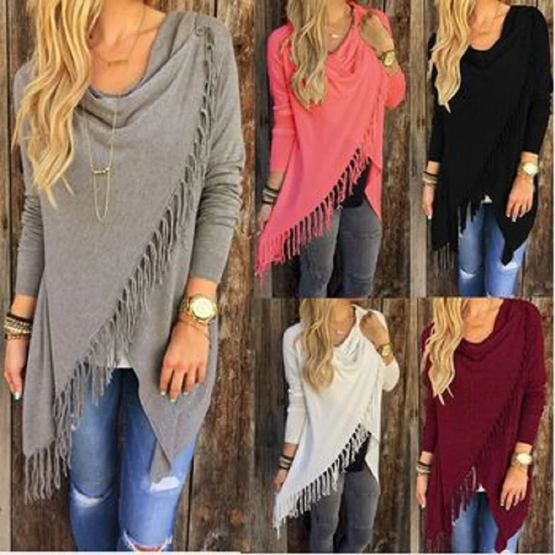 Новинка 2021 модная Женская Осенняя повседневная куртка вязаный кардиган с