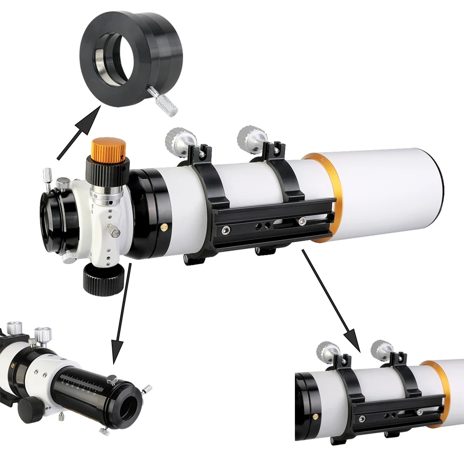 

SVBONY SV503 80ED F7 Telescope OTA Achromatic Refractor Tube 2" Dual Speed Focuser