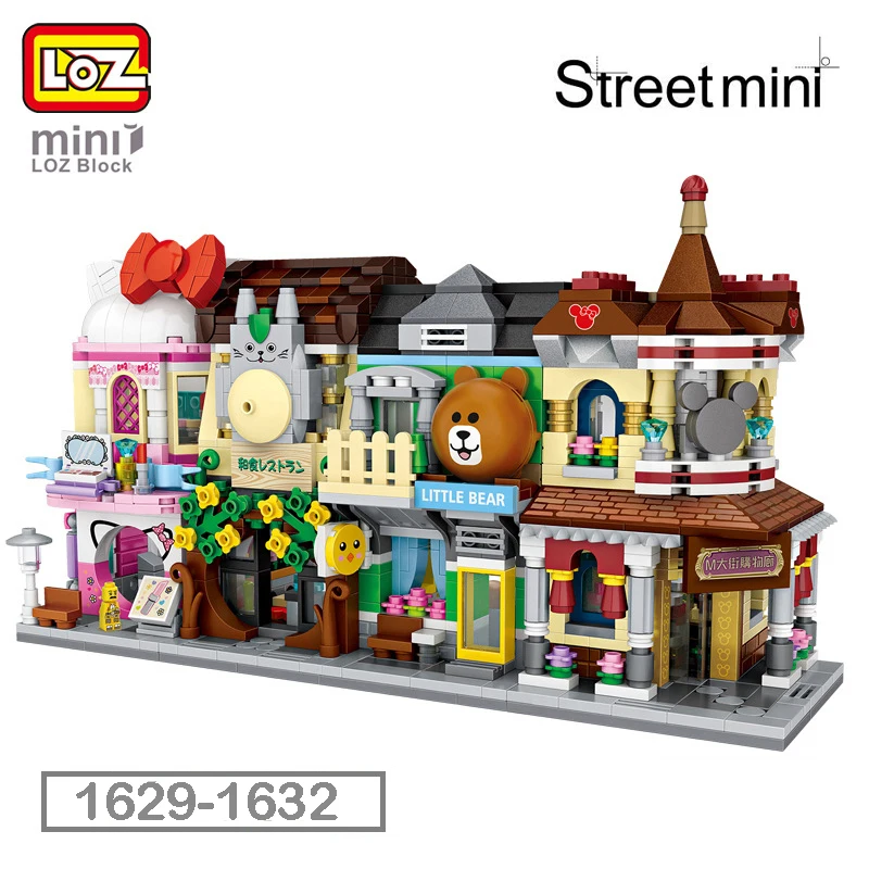 LOZ городская Косметика для макияжа маленький медвежонок магазин магазина