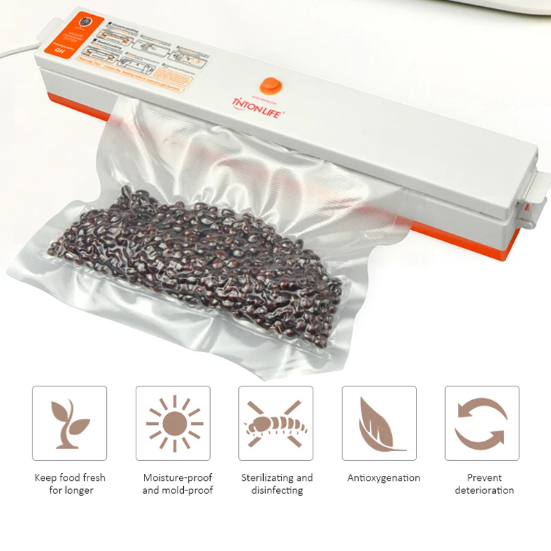 TINTON LIFE 100pcs/Lot Vacuum Bags for Food Sealer Packing Machine Storage Bag With Grade Material |