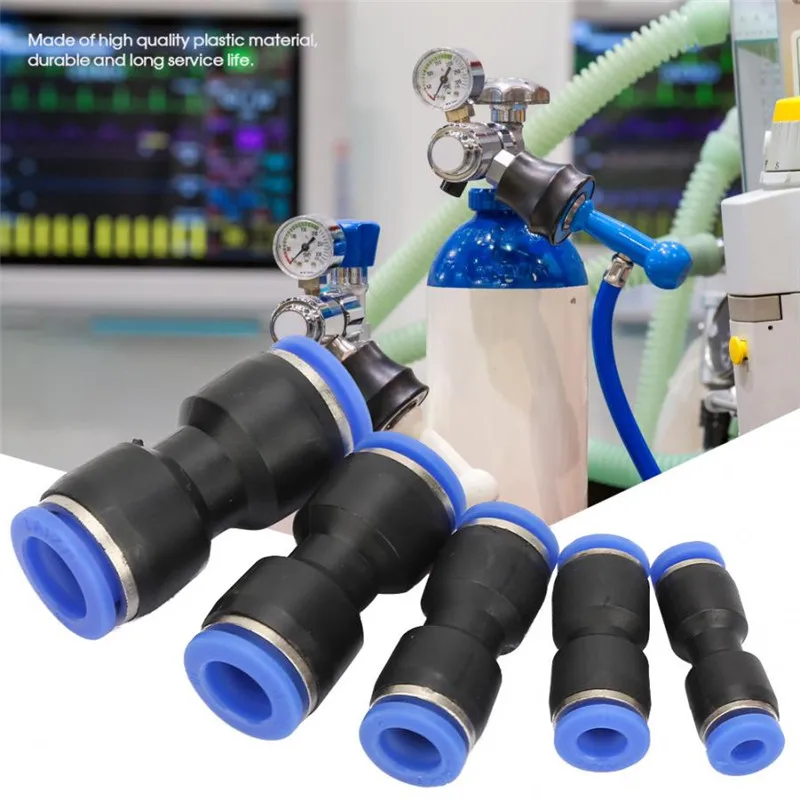 

30Pcs Pneumatic Fittings 10mm 8mm 6mm Air Water Hose Push Connector Trachea Straight Fittings Pneumatic Air Valve Connector Tube