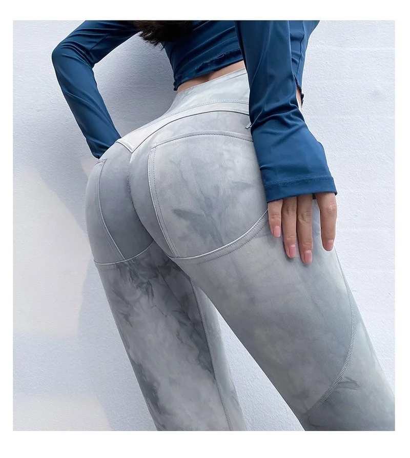 

Quick Dry Long Pants Yoga Women Legging Raises Butt Gym Pantss High Waist Fitness Women's Clothing Bodice Peach Ass Loose Sport
