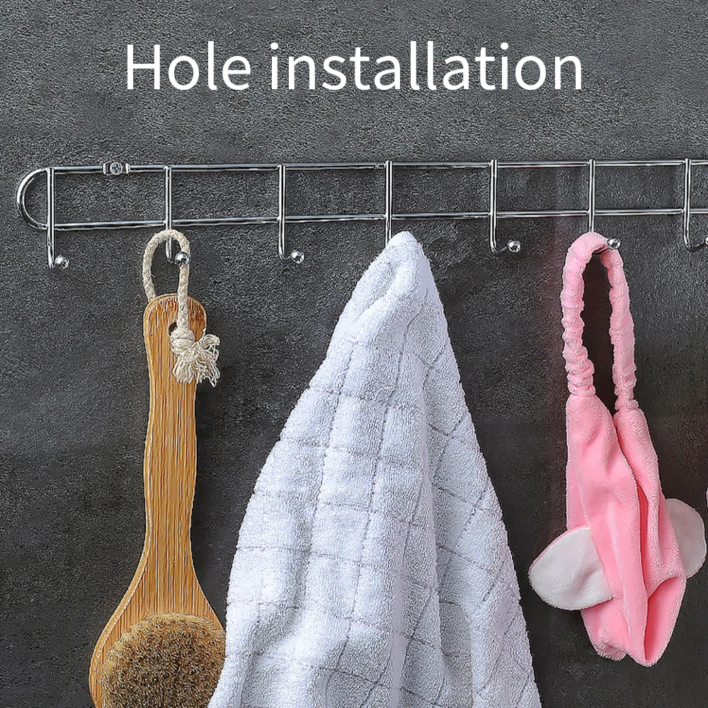 Крюк из нержавеющей стали настенная вешалка для ванной комнаты кухонная дверь