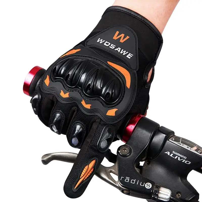 Wosawe Windstopper велосипедные Мотоциклетные Перчатки Guantes Ciclismo windstop полный палец