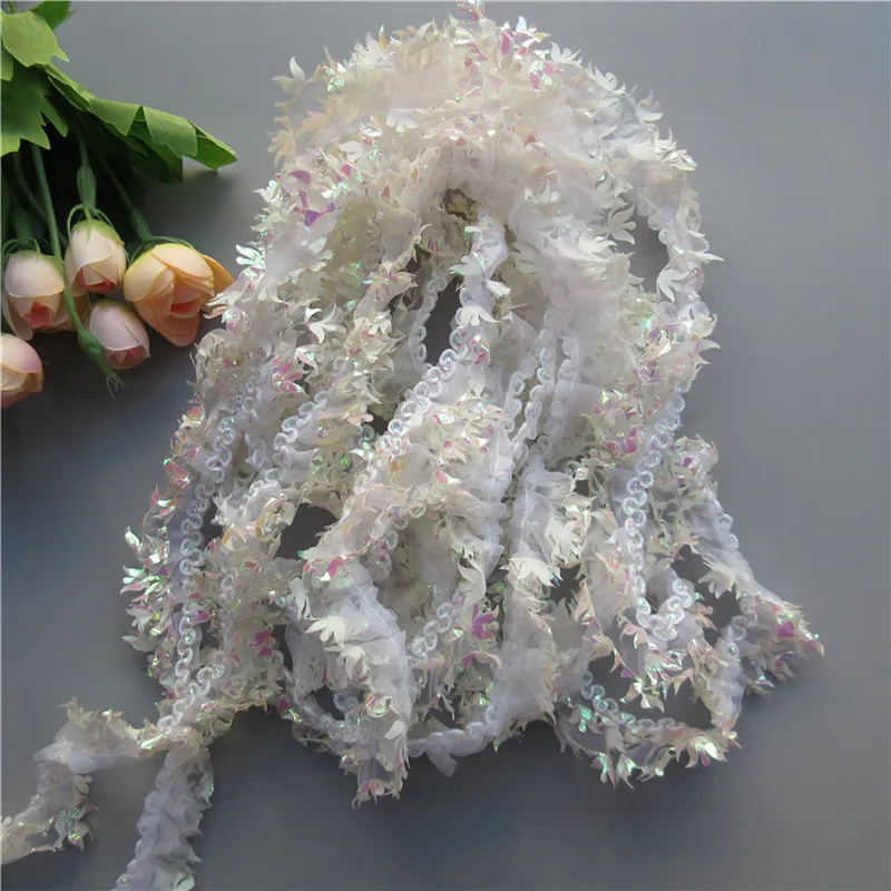 5 ярдов/партия 2 слоя плиссированной вуали шириной 3 см | Дом и сад