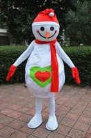 snow man mascot costume suits cosplay party dress high quality cartoon character clothing halloween xmas easter adults fursuit