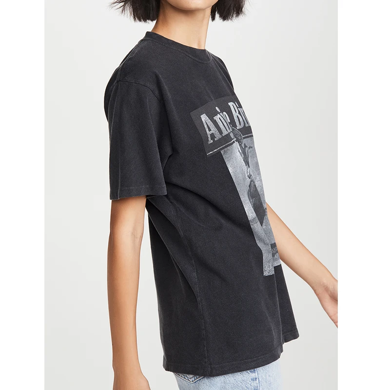 

France Design Print graphic tees women Vintage t shirt 2020Summer Casual Short Sleeve Fashion T Shirts 100%Cotton Kawaii Clothes