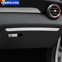 car copilot storage box trim strips for mercedes benz c class w205 glc x253 2015 17 lhd stainless steel interior accessories