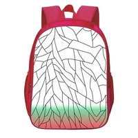 demon slayer backpack japan anime kamado tanjirou printed children school backpack bags travel pink kids casual bag
