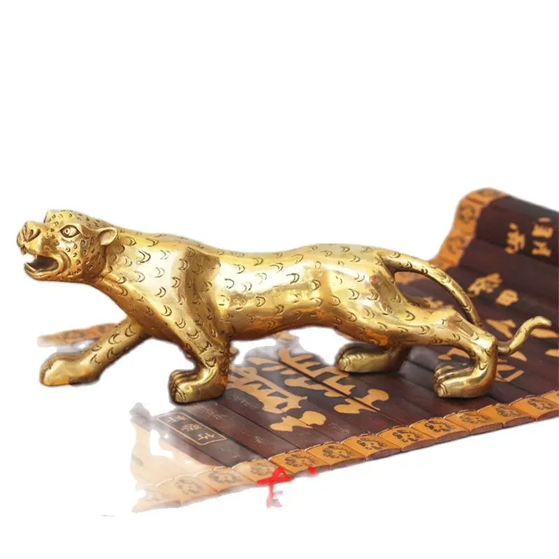 

Feng Shui copper leopard ornaments creative Home Furnishing Decor leopard living room TV cabinet cabinet crafts