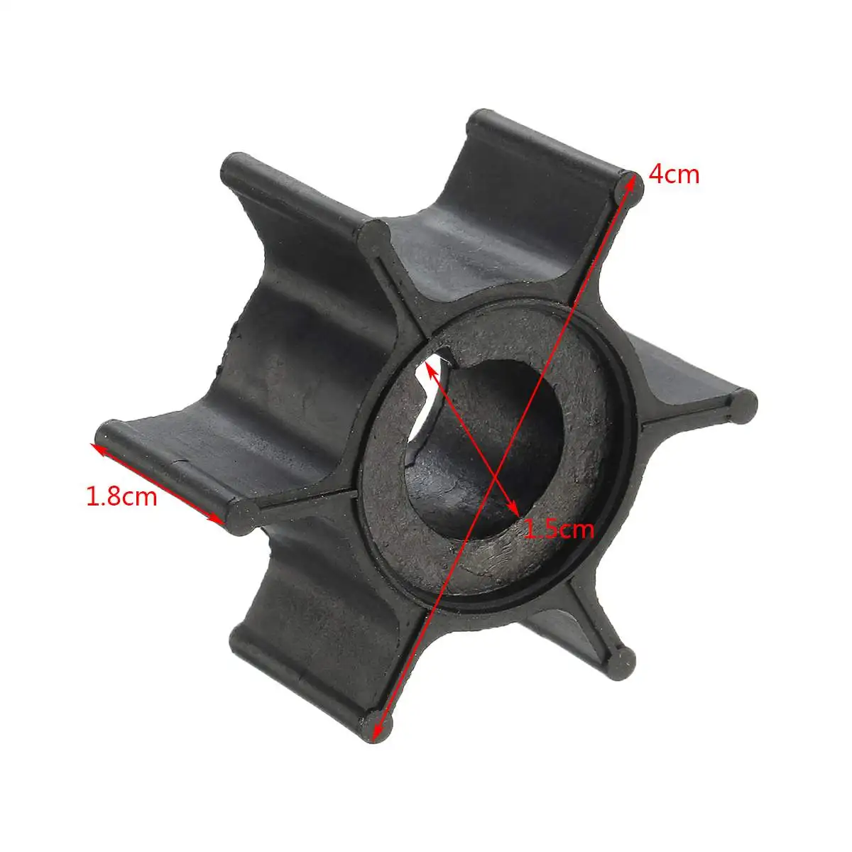 

Water Pump 6G1-44352-00 Impeller For Yamaha 6HP Outboard Boat Motor Replacement Black Rubber Diameter 4cm 6 Blades Boat Parts