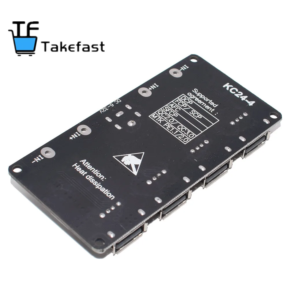 USB QC3.0 QC2.0 DC-DC понижающий преобразователь зарядный модуль 6-32 в 9 12 В 24 для быстрой