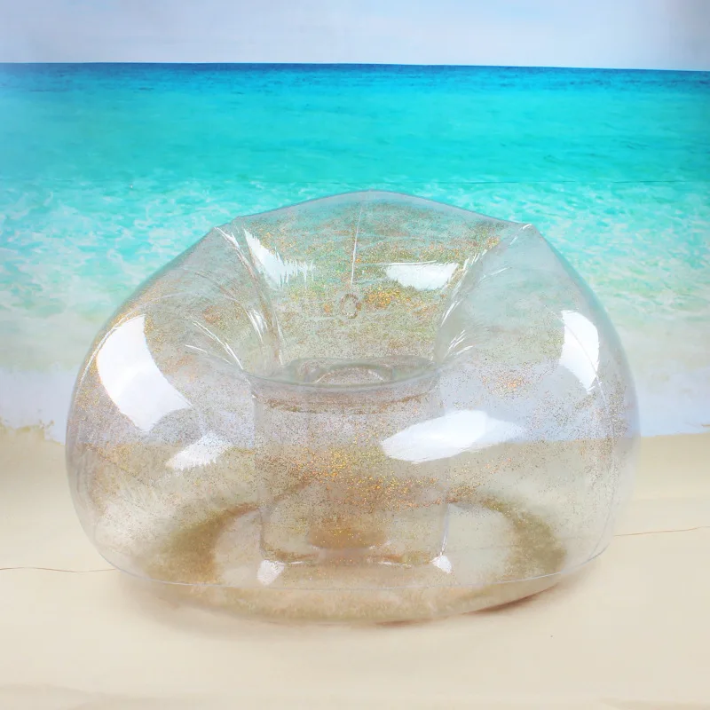 구매 게으른 사람에 대 한 새로운 풍선 소파 투명 한 밝은 조각 풍선 접는 갑판의 자 휴대용 PVC 풍선