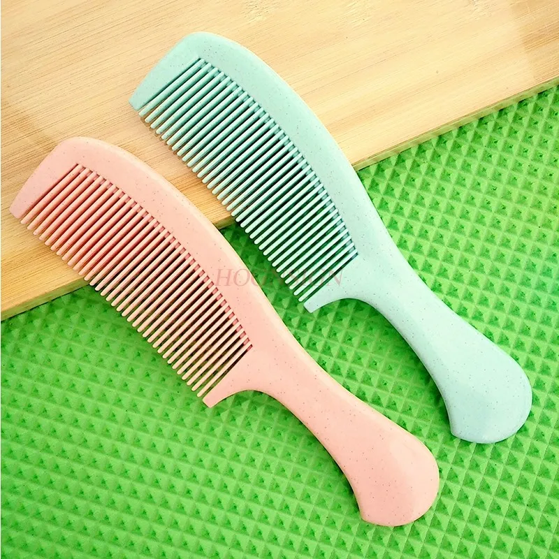 2pcs Middle Tooth Comb Long Hair Thick Hair Perm Curly Hair Luminous Plastic Comb Sale