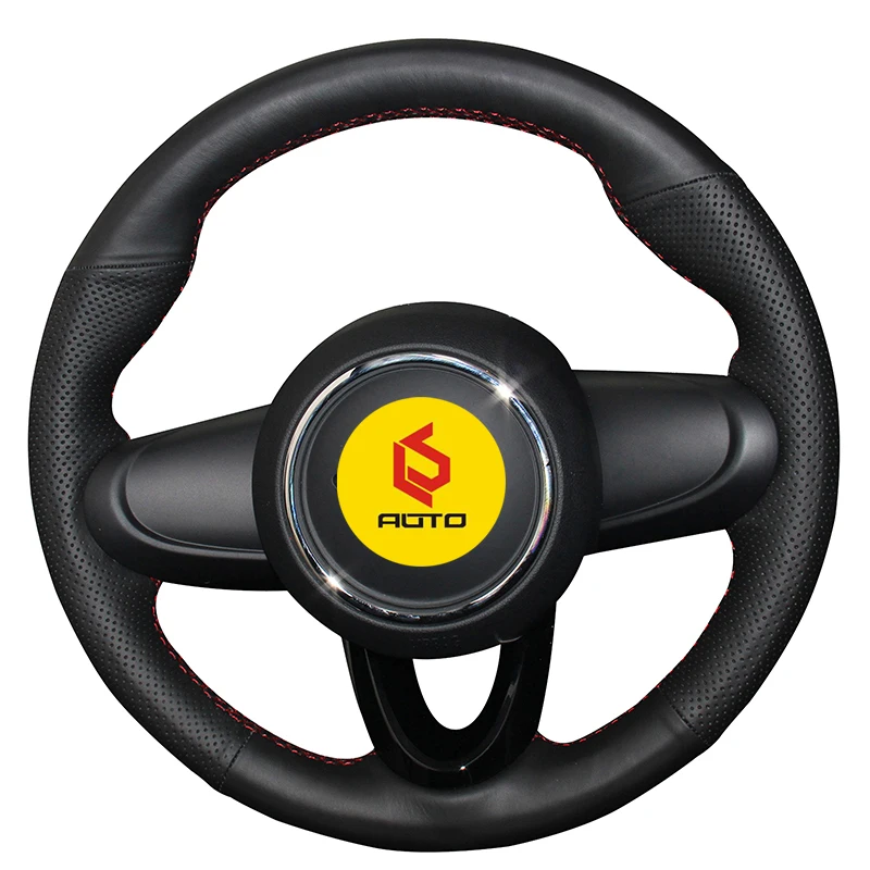 Оплетка на руль для мини купе 2016 кожаный чехол руль|Чехлы руль| |