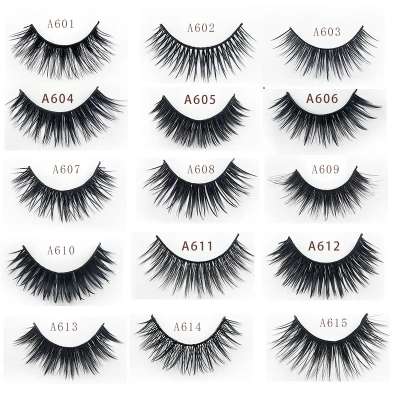 LM & Beauty 5 пар 3D натуральные длинные густые волосы Накладные ресницы из химического