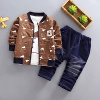 bibicola baby boys formal clothing sets spring children suit for boys toddler cotton wedding clothes kids retail clothes