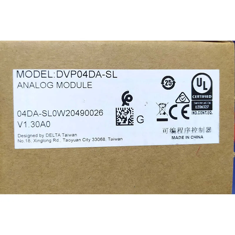 Оригинальный Левый Модуль расширения Delta DVP04AD-SL PLC Новый в коробке |