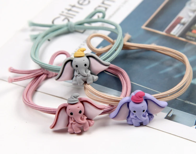 Милый аксессуар для волос повязка на голову в виде слона резинки девушек