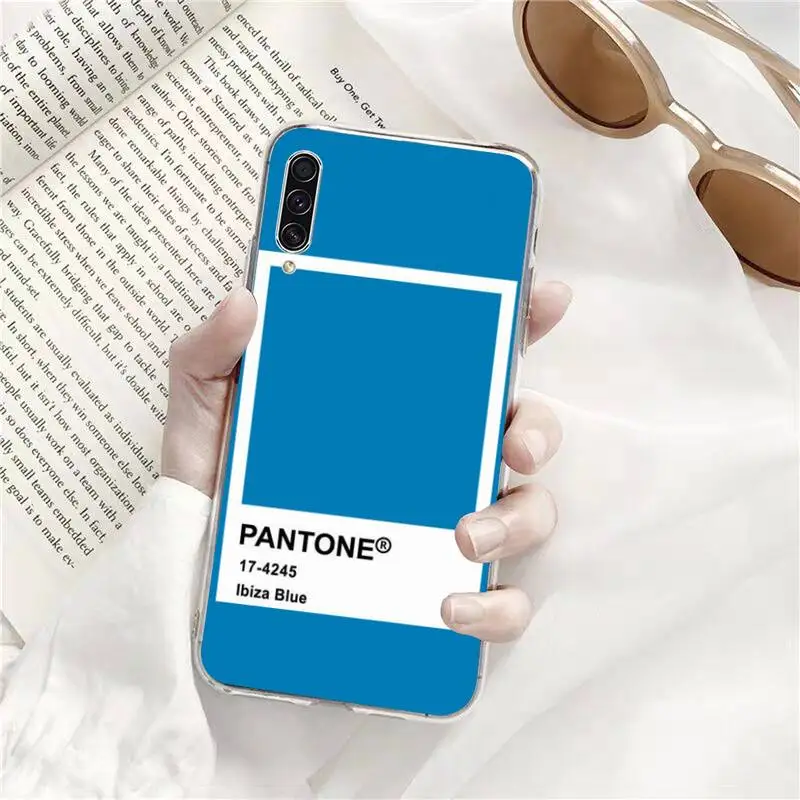 

Pantone colourful Phone Case Transparent for Samsung s9 s10 s20 Huawei honor P20 P30 P40 xiaomi note mi 8 9 pro lite plus
